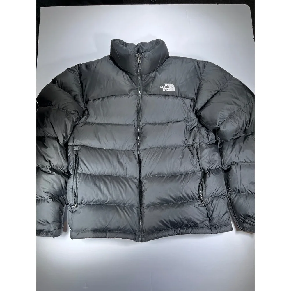 The North Face Nuptse 700 Puffer Jacket Mens Large Black Down Insulated Ripstop